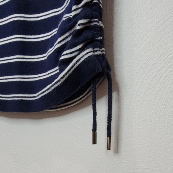 Chaps Striped 3/4 Sleev Top - Picture 3 of 4